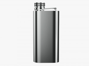 Flask Liquor Stainless Steel 03 3D 모델