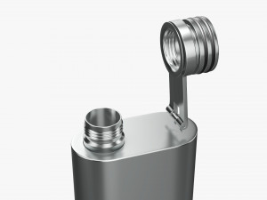 Flask Liquor Stainless Steel 03 3D 모델