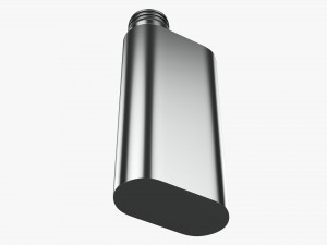 Flask Liquor Stainless Steel 03 3D 모델