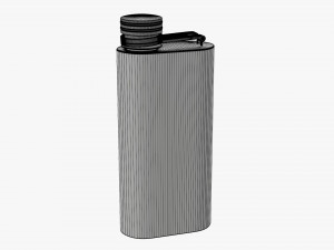 Flask Liquor Stainless Steel 03 3D 모델