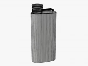 Flask Liquor Stainless Steel 03 3D Model