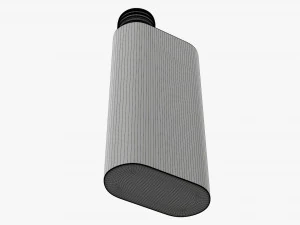 Flask Liquor Stainless Steel 03 3D Model