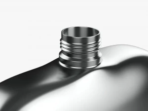 Flask Liquor Stainless Steel 04 3D Model