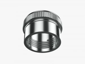 Flask Liquor Stainless Steel 04 3D Model