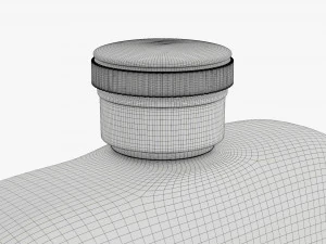Flask Liquor Stainless Steel 04 3D Model