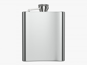 Flask Liquor Stainless Steel 05 Modelo 3D
