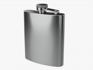 Flask Liquor Stainless Steel 05 Modelo 3D
