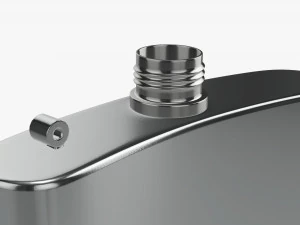 Flask Liquor Stainless Steel 05 3D Model