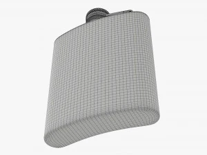 Flask Liquor Stainless Steel 05 3D Model