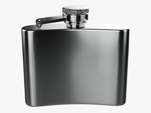 Flask Liquor Stainless Steel 06 3D Model