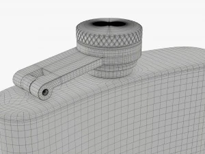Flask Liquor Stainless Steel 06 3D Model