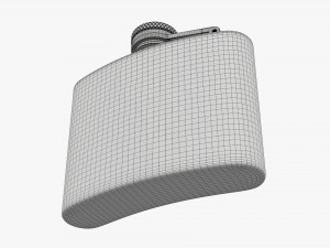 Flask Liquor Stainless Steel 06 3D Model