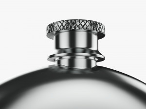 Flask Liquor Stainless Steel 07 3Dモデル