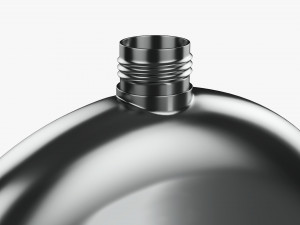 Flask Liquor Stainless Steel 07 3Dモデル