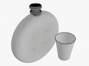 Flask Liquor Stainless Steel 07 3Dモデル