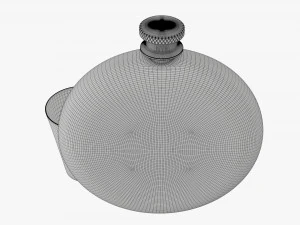 Flask Liquor Stainless Steel 07 3D Model