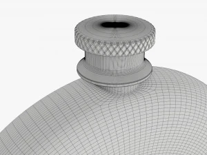 Flask Liquor Stainless Steel 07 3D Model