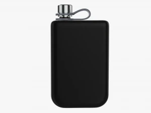 Flask Liquor Stainless Steel 08 3D Model
