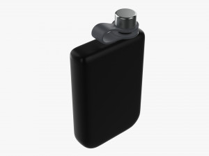 Flask Liquor Stainless Steel 08 3D Model