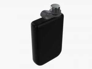 Flask Liquor Stainless Steel 08 3D Model