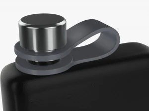 Flask Liquor Stainless Steel 08 3D Model