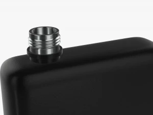 Flask Liquor Stainless Steel 08 3D Model