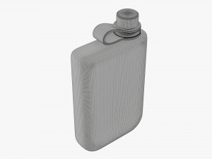 Flask Liquor Stainless Steel 08 3D Model