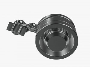 Flask Liquor Stainless Steel 09 3D Model