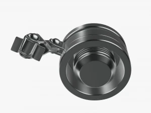 Flask Liquor Stainless Steel 09 3D Model