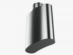 Flask Liquor Stainless Steel 09 3D Model