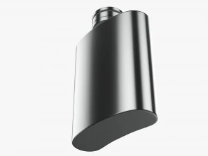 Flask Liquor Stainless Steel 09 3D Model