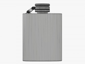 Flask Liquor Stainless Steel 09 3D Model