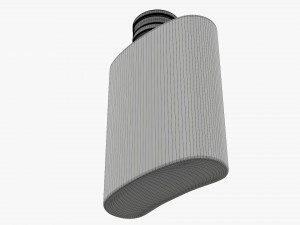 Flask Liquor Stainless Steel 09 3D Model