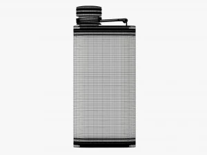 Flask Liquor Stainless Steel Leather Wrap 03 3D Model