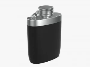 Fiaschetta Liquore In Acciaio Inossidabile Involucro In Plastica Modello 3D