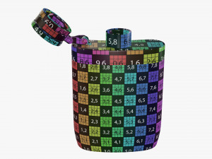 Flask Liquor Stainless Steel Plastic Wrap Open Modelo 3D