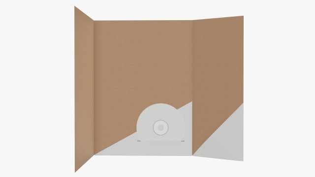 Folder Dvd Disc Presentation Modelo 3D .c4d .max .obj .3ds .fbx .stl .blend 