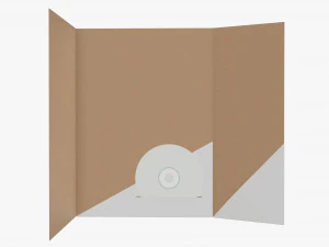 Map Dvd-schijfpresentatie 3D Model