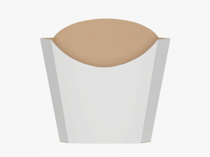 French Fries Fastfood Paper Box 01 3Dモデル