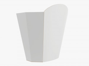 French Fries Fastfood Paper Box 01 3Dモデル