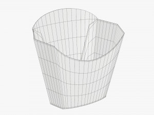 French Fries Fastfood Paper Box 01 3Dモデル