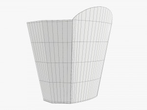 French Fries Fastfood Paper Box 01 3Dモデル