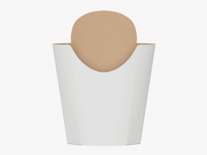 French Fries Fastfood Paper Box 02 Modelo 3D