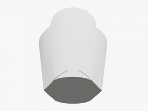 French Fries Fastfood Paper Box 02 Modelo 3D