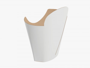French Fries Fastfood Paper Box 02 Modelo 3D
