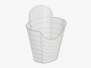 French Fries Fastfood Paper Box 02 Modelo 3D