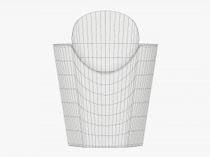 French Fries Fastfood Paper Box 02 Modelo 3D