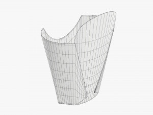 French Fries Fastfood Paper Box 02 Modelo 3D