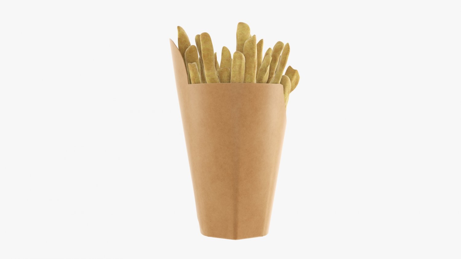 Matte Paper Large Size Packaging w/ French Fries Mockup - Free Download  Images High Quality PNG, JPG