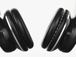 Headphones Bluetooth Black 3D Model